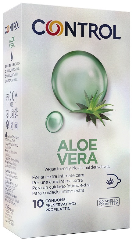 CONTROL ALOE VERA PROFILATTICO 10 PEZZI + sensual mousse OMAGGIO - Farmacia Del Monaco
