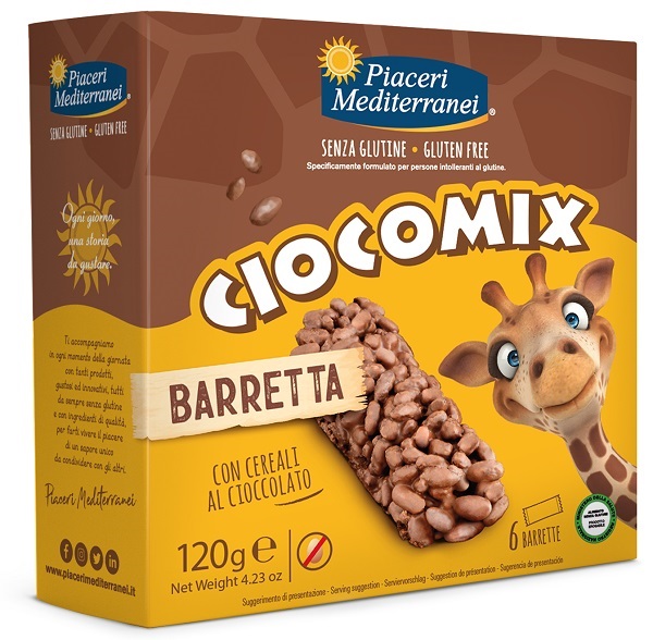PIACERI MEDITERRANEI CIOCOMIX BARRETTA 6 PEZZI DA 20 G - Farmacia Del Monaco