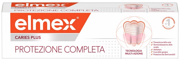 ELMEX DENTIFRICIO CARIES PLUS PROTEZIONE COMPLETA 75 ML - Farmacia Del Monaco