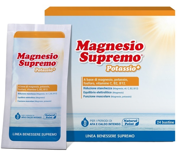 MAGNESIO SUPREMO POTASSIO+ 24 BUSTINE - Farmacia Del Monaco