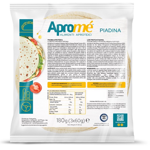APROME' PIADINA 180 G - Farmacia Del Monaco
