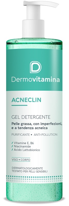 DERMOVITAMINA ACNECLIN GEL DETERGENTE 400 ML - Farmacia Del Monaco