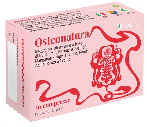 OSTEONATURA 30 COMPRESSE SENZA GLUTINE - Farmacia Del Monaco