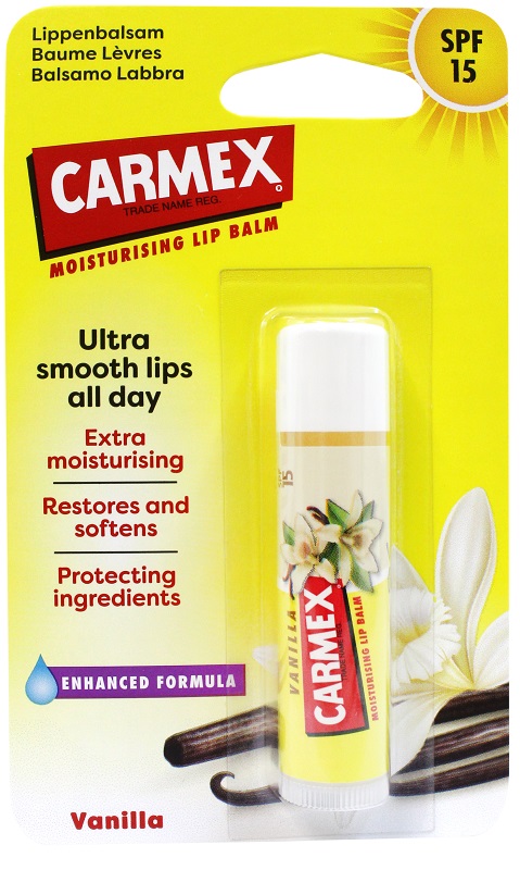 CARMEX BALSAMO LABBRA VANIGLIA SPF15 4,25 G - Farmacia Del Monaco