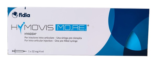 SIRINGA INTRA-ARTICOLARE PRERIEMPITA HYMOVIS MO RE HYADD4 ESADECILLAMIDE ACIDO IALURONICO 32MG/4ML 4 ML - Farmacia Del Monaco