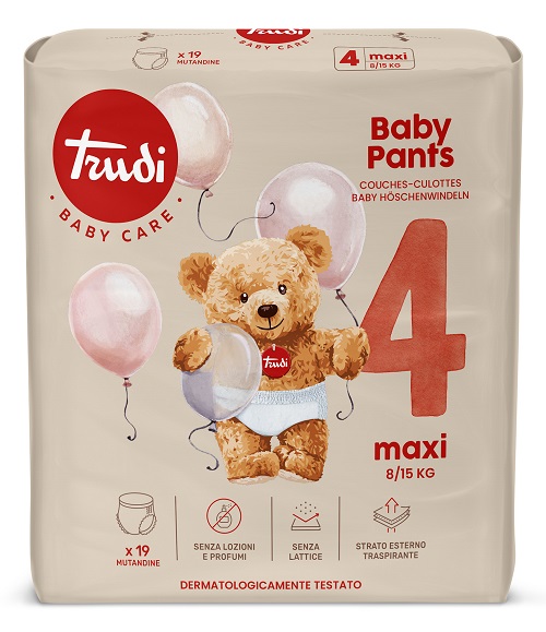 TRUDI BABY PANTS MAXI 8/15 KG 19 PEZZI - Farmacia Del Monaco