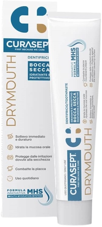CURASEPT DRYMOUTH DENTIFRICIO 75 ML - Farmacia Del Monaco