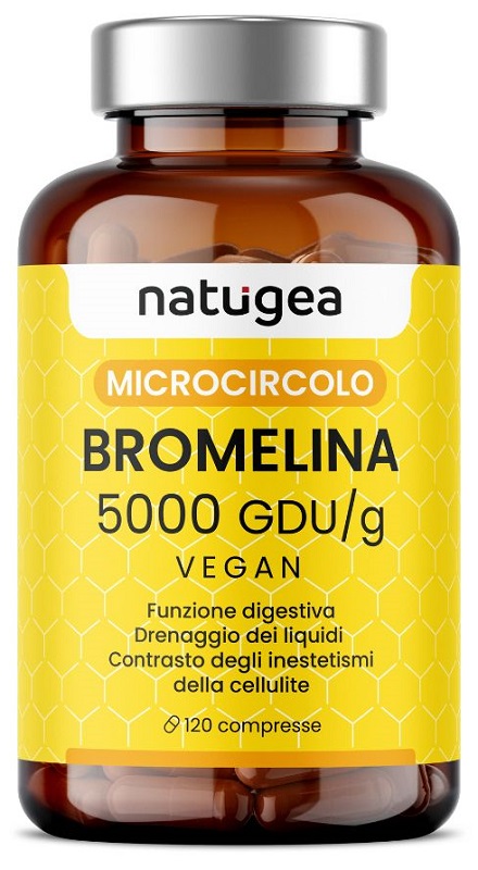NATUGEA BROMELINA 5000 5000 GDU/G 120 COMPRESSE - Farmacia Del Monaco