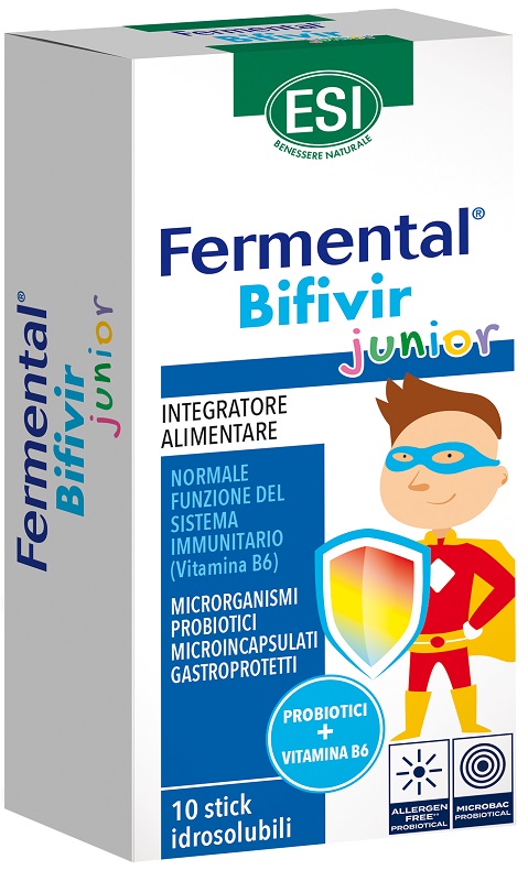 ESI FERMENTAL BIFIVIR JUNIOR 10 STICK IDROSOLUBILI - Farmacia Del Monaco