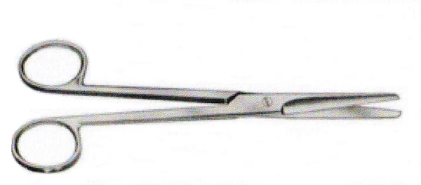 FORBICE RETTA PUNTE SMUSSE IN ACCIAIO PER CHIRURGIA 11,5CM MONOUSO - Farmacia Del Monaco