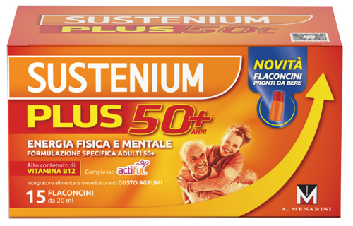 SUSTENIUM PLUS 50+ 15 FLACONCINI - Farmacia Del Monaco