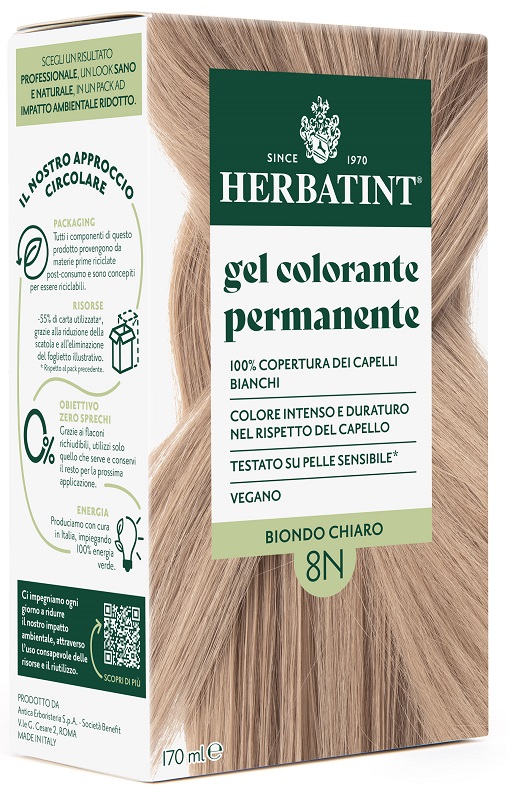 HERBATINT 8N BIONDO CHIARO 170 ML - Farmacia Del Monaco