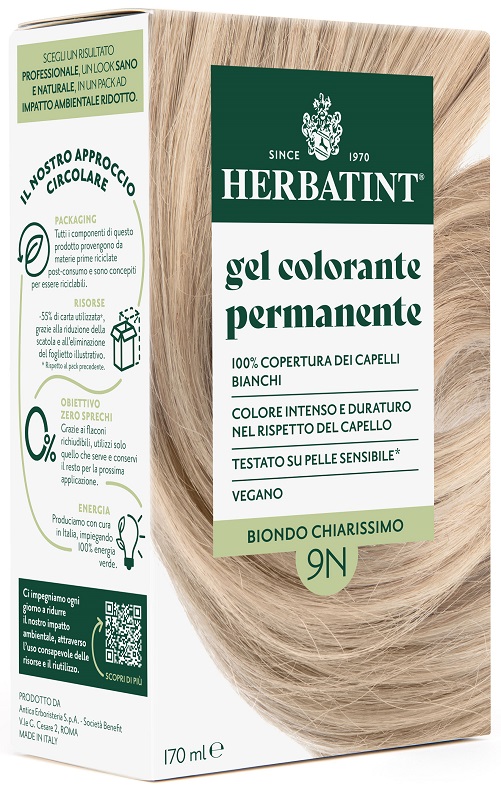 HERBATINT 9N BIONDO CHIARISSIMO 170 ML - Farmacia Del Monaco