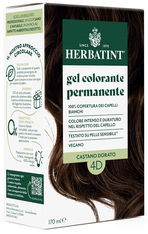 HERBATINT 4D CASTANO DORATO 170 ML - Farmacia Del Monaco
