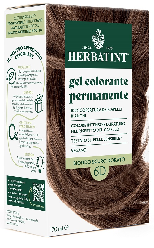 HERBATINT 6D BIONDO SCURO DORATO 170 ML - Farmacia Del Monaco