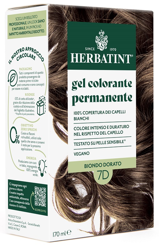 HERBATINT 7D BIONDO DORATO 170 ML - Farmacia Del Monaco