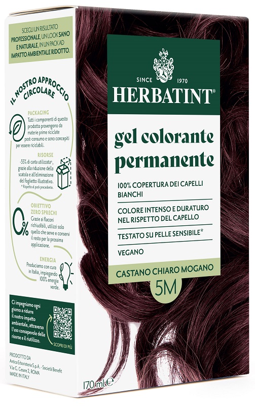 HERBATINT 5M CASTANO CHIARO MOGANO 170 ML - Farmacia Del Monaco