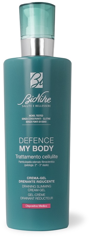 CREMA GEL DRENANTE RIDUCENTE DEFENCE MY BODY 400 ML - Farmacia Del Monaco