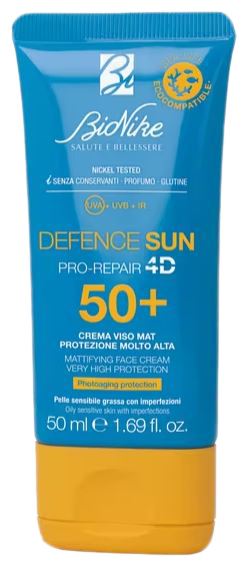 DEFENCE SUN 50+ CREMA VISO MAT 50 ML - Farmacia Del Monaco