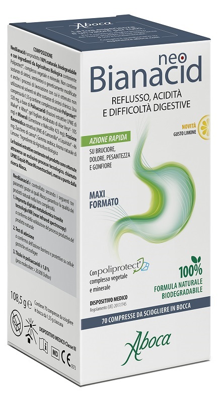 NEOBIANACID 70 COMPRESSE LIMONE - Farmacia Del Monaco