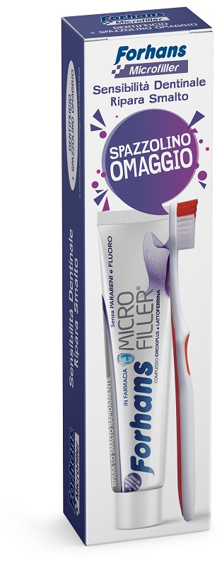 FORHANS DENTIFRICIO MICROFILLER + SPAZZOLINO - Farmacia Del Monaco