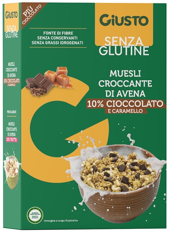 GIUSTO SENZA GLUTINE MUESLI AVENA CIOCCOLATO 275 G - Farmacia Del Monaco