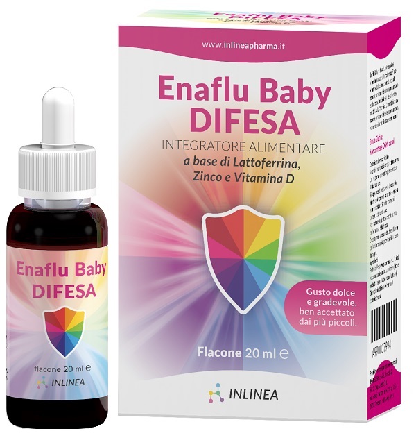 ENAFLU BABY DIFESA GOCCE 20 ML GUSTO DOLCE SENZA GLUTINE - Farmacia Del Monaco
