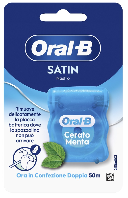 ORALB MAN FILO INTERDENTALE SATIN TAPE MENTA 50 METRI - Farmacia Del Monaco