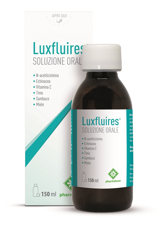 LUXFLUIRES SOLUZIONE ORALE 150 ML SENZA GLUTINE NATURALMENTE PRIVO DI LATTOSIO - Farmacia Del Monaco