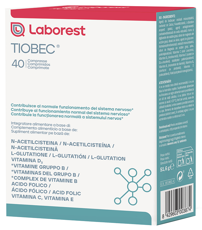 TIOBEC 40 COMPRESSE NUOVA FORMULAZIONE SENZA GLUTINE SENZA LATTOSIO - Farmacia Del Monaco