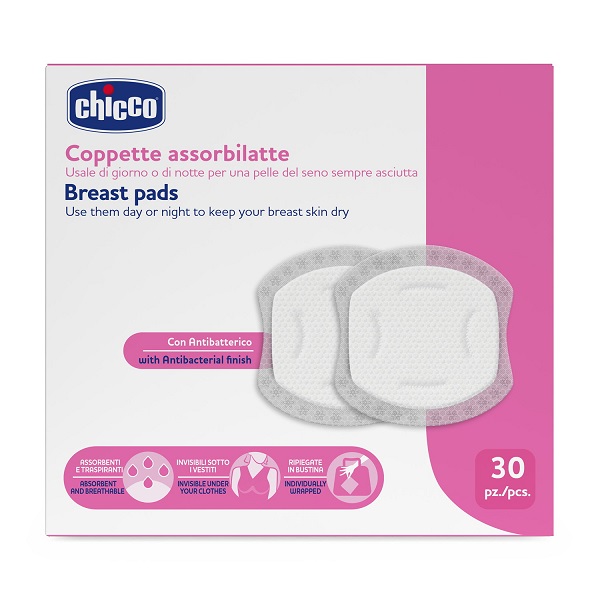 CHICCO COPPETTE ASSORBILATTE 30 PEZZI 2026 - Farmacia Del Monaco
