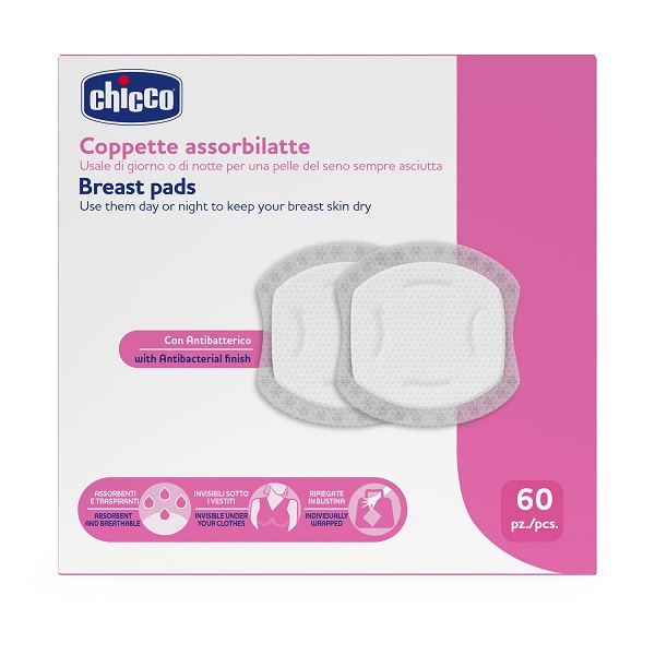 CHICCO COPPETTE ASSORBILATTE 60 PEZZI 2026 - Farmacia Del Monaco