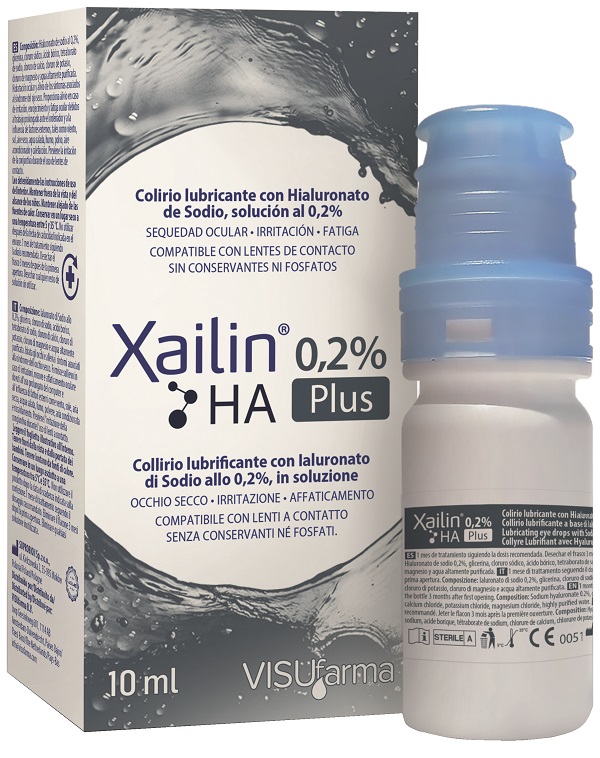 XAILIN PLUS 0,2% HA COLLIRIO 10 ML - Farmacia Del Monaco